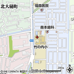 高槻市立　竹の内小学校学童保育室Ｂ周辺の地図