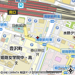 ホテルアルファ－ワン姫路南口周辺の地図