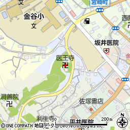医王寺周辺の地図