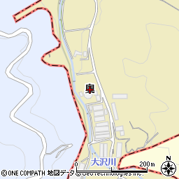 愛知県幸田町（額田郡）逆川（奥）周辺の地図