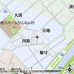愛知県西尾市平口町豆地19周辺の地図