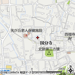 兵庫県姫路市御国野町国分寺304-2周辺の地図