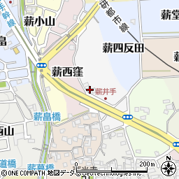 京都府京田辺市薪狭道22-2周辺の地図