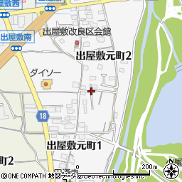 大阪府枚方市出屋敷元町周辺の地図