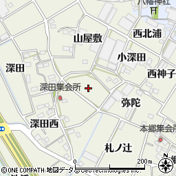 愛知県豊川市三上町桑ノ木周辺の地図