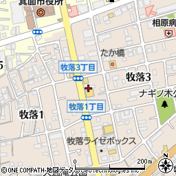 黒兵衛 箕面総本店周辺の地図