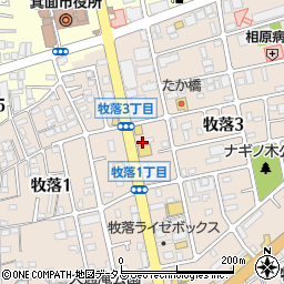 黒兵衛 箕面総本店周辺の地図