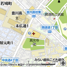 エンゼル 豊川店周辺の地図