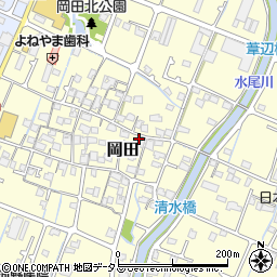 兵庫県姫路市岡田416周辺の地図