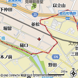愛知県額田郡幸田町深溝鯒ノ尾周辺の地図