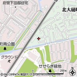 大阪府高槻市北大樋町55周辺の地図