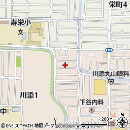大阪府高槻市川添2丁目35周辺の地図