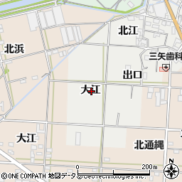 愛知県西尾市一色町開正大江周辺の地図