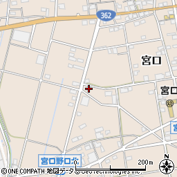 静岡県浜松市浜名区宮口1600周辺の地図