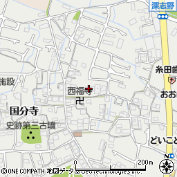 兵庫県姫路市御国野町国分寺726周辺の地図