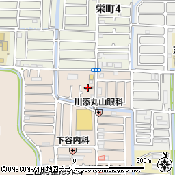 高槻川添郵便局周辺の地図