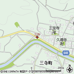 三寺周辺の地図