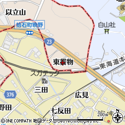 愛知県幸田町（額田郡）深溝（東貫物）周辺の地図