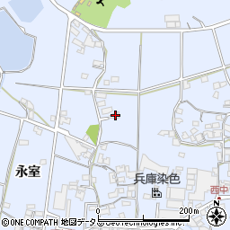 兵庫県加古川市志方町永室113周辺の地図