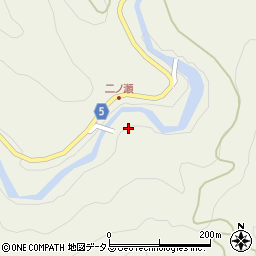 京都府和束町（相楽郡）湯船（一の瀬）周辺の地図