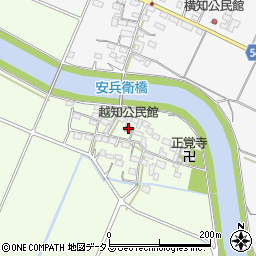 越知公民館周辺の地図