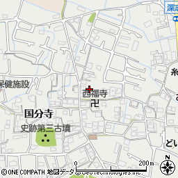 兵庫県姫路市御国野町国分寺733-1周辺の地図