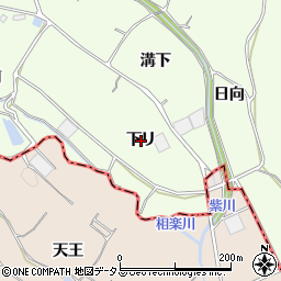 愛知県蒲郡市相楽町下リ周辺の地図