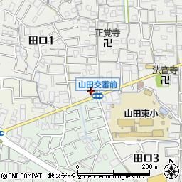ガスト枚方田口店周辺の地図