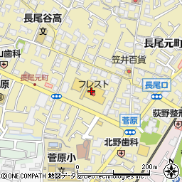 フレスト　長尾店周辺の地図