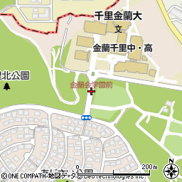 金蘭会学園前周辺の地図