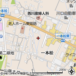 兵庫県姫路市花田町一本松周辺の地図