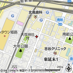 在日本朝鮮兵庫県姫路商工会周辺の地図