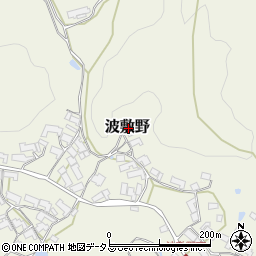 三重県伊賀市波敷野周辺の地図