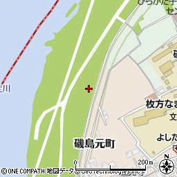 大阪府枚方市磯島周辺の地図
