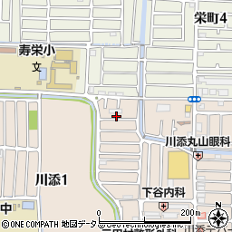 大阪府高槻市川添2丁目36周辺の地図