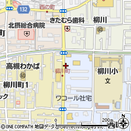 すき家高槻西町店周辺の地図