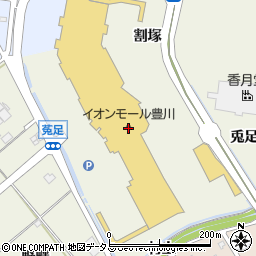 おめで鯛焼き本舗　イオンモール豊川店周辺の地図