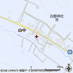 兵庫県加古川市志方町山中197周辺の地図