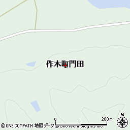 広島県三次市作木町門田周辺の地図