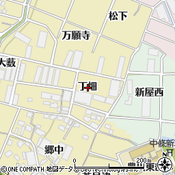 愛知県豊川市牧野町丁畑周辺の地図