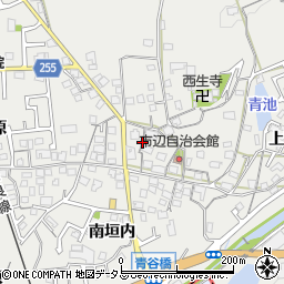 京都府城陽市市辺中垣内周辺の地図