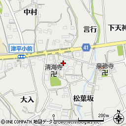 愛知県西尾市吉良町津平東郷周辺の地図