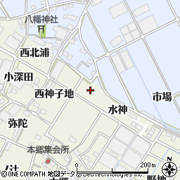 愛知県豊川市三上町東北浦周辺の地図