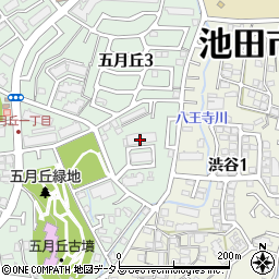 日興池田五月丘スカイマンション１号棟周辺の地図
