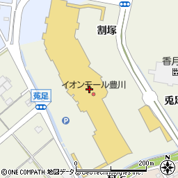 イオンスタイル新豊川周辺の地図