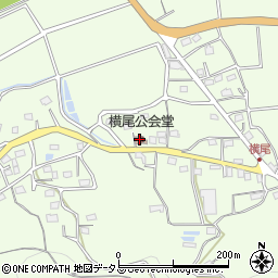 横尾公会堂周辺の地図