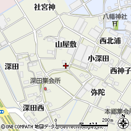 愛知県豊川市三上町山屋敷85周辺の地図