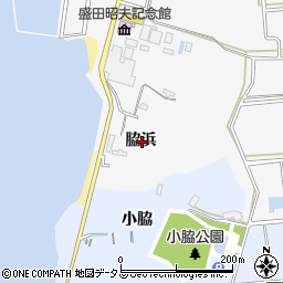 愛知県常滑市小鈴谷脇浜周辺の地図