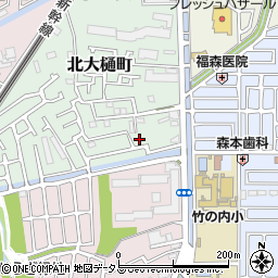 大阪府高槻市北大樋町27周辺の地図