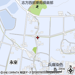 兵庫県加古川市志方町永室116周辺の地図